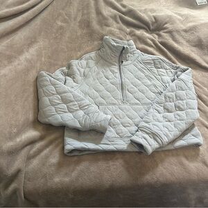 Scuba Oversized Quilted 1/2 Zip